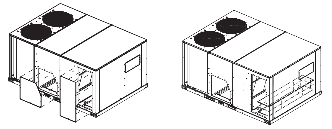 LCU Horizontal Duct Conversion Kit - 12.5 to 25 Tons – Trane