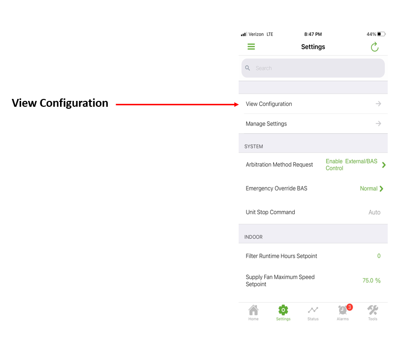 How to configure the Symbio 700 Precedent with the Mobile Phone App Trane