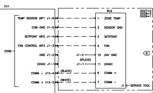 UC400-B/ Symbio 400-B - Zone Sensor Wiring – Trane Commercial HVAC Help ...