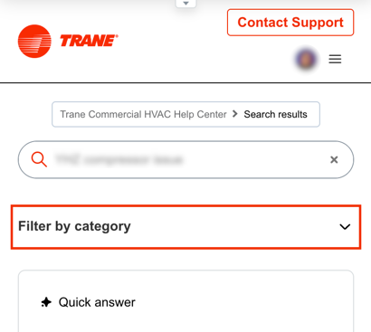 filter options show as dropdown on mobile