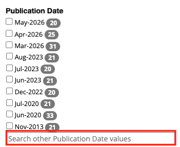 filter results by publication date