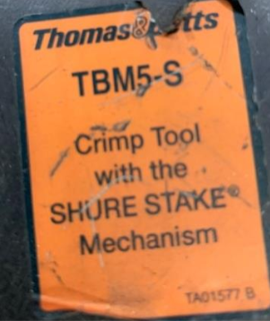 GP Motor Terminal Replacement crimping tool: Thomas & Betts Crimper image 2